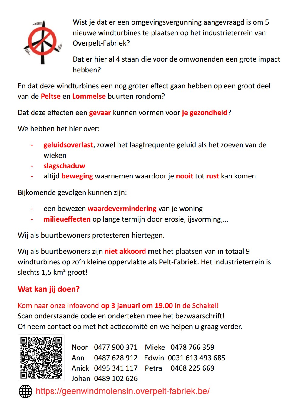 Flyers worden rondgebracht